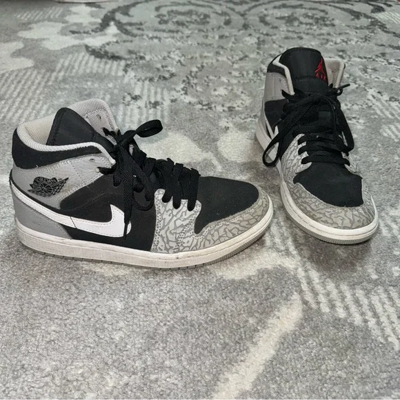 Nike Air Jordan 1 Mid Special Edition Elephant Print Sneaker